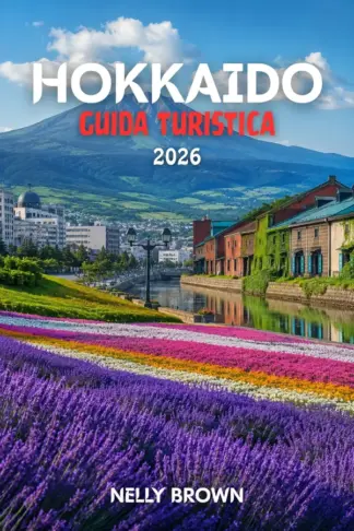 Copertina dell'ebook Guida Turistica di Hokkaido 2026: 15 consigli pratici per pianificare il tuo viaggio ed esplorare Hokkaido in tutta sicurezza (Include una mappa)