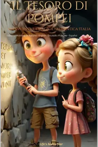 Copertina dell'ebook Il Tesoro di Pompei: Un'avventura magica nell'antica Italia