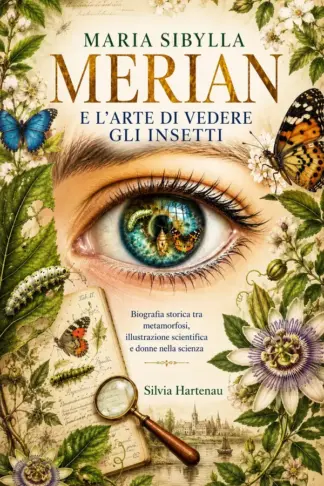 Copertina dell'ebook MARIA SIBYLLA MERIAN E L'ARTE DI VEDERE GLI INSETTI: Biografia storica tra metamorfosi, illustrazione scientifica e donne nella scienza
