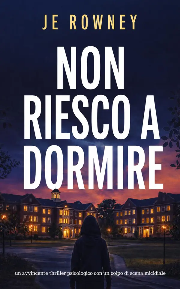 Copertina dell'ebook Non riesco a dormire (Thriller psicologici di J.E. Rowney)