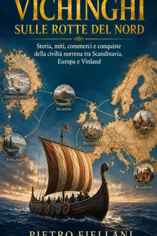 Copertina dell'ebook Vichinghi sulle rotte del Nord: Storia, miti, commerci e conquiste della civiltà norrena tra Scandinavia, Europa e Vinland
