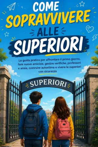 Copertina dell'ebook Come Sopravvivere alle Superiori:: La guida pratica per affrontare il primo giorno, fare nuove amicizie, gestire verifiche, professori e ansie, costruire autostima e vivere le superiori con sicurezza