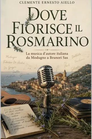 Copertina dell'ebook Dove fiorisce il rosmarino: La musica d'autore italiana da Modugno a Brunori Sas