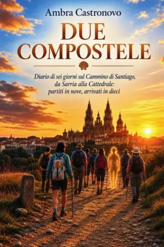Copertina dell'ebook DUE COMPOSTELE: DIARIO DI SEI GIORNI SUL CAMMINO DI SANTIAGO, DA SARRIA ALLA CATTEDRALE: PARTITI IN NOVE, ARRIVATI IN DIECI
