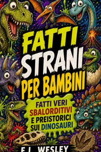 Copertina dell'ebook Fatti Strani per Bambini: Fatti Veri Sbalorditivi e Preistorici sui Dinosauri: Oltre 150 Fatti Sbalorditivi ma Veri sui Dinosauri per Bambini (Serie Fatti Strani per Bambini Vol. 2)