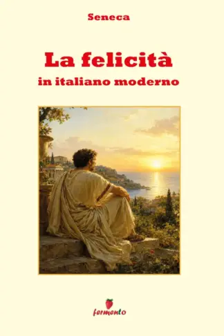 Copertina dell'ebook La felicità in italiano moderno: Nuova traduzione in italiano moderno del De vita beata di Seneca per studenti e lettori di oggi, con ampio apparato interpretativo, guida alla lettura e annotazioni