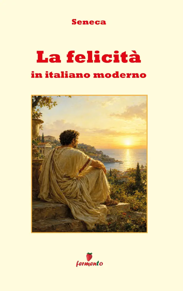 Copertina dell'ebook La felicità in italiano moderno: Nuova traduzione in italiano moderno del De vita beata di Seneca per studenti e lettori di oggi, con ampio apparato interpretativo, guida alla lettura e annotazioni