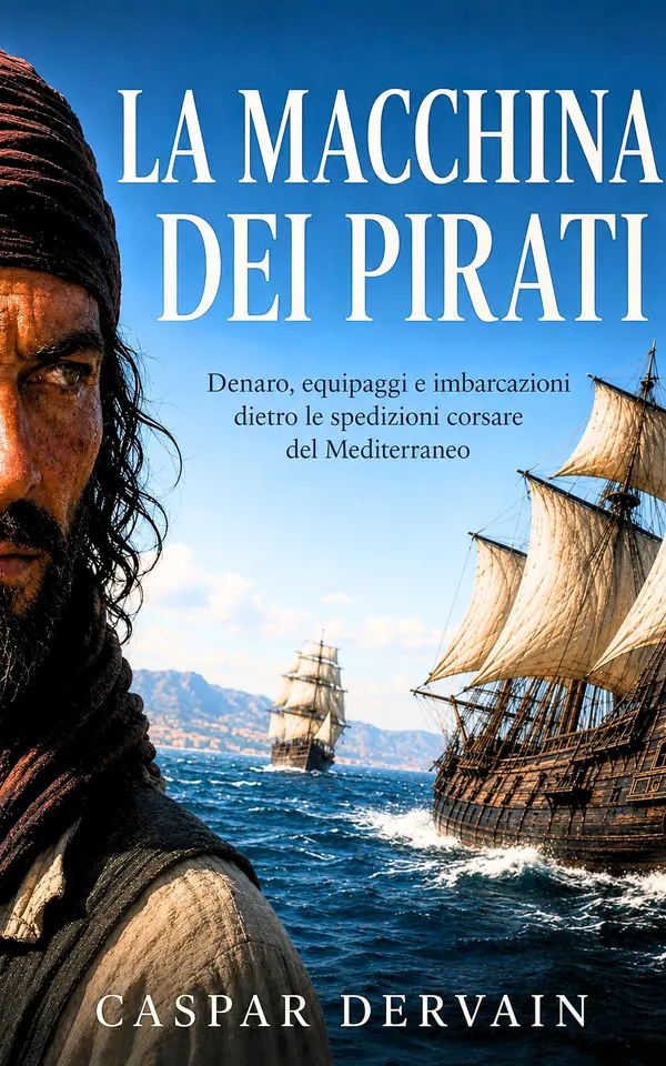 Copertina dell'ebook La macchina dei pirati: Denaro, equipaggi e imbarcazioni dietro le spedizioni corsare del Mediterraneo