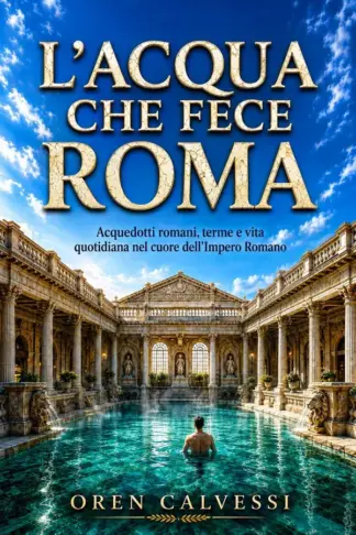 Copertina dell'ebook L'acqua che fece Roma: Acquedotti romani, terme e vita quotidiana nel cuore dell'Impero Romano (Roma che Muove il Mondo)