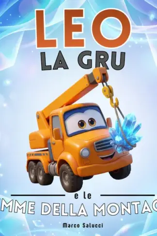 Copertina dell'ebook Leo la gru e le gemme della montagna: Le Avventure del Cantiere - Libro illustrato per bambini 2-5 anni