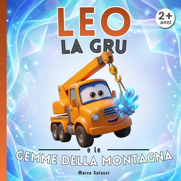 Copertina dell'ebook Leo la gru e le gemme della montagna: Le Avventure del Cantiere - Libro illustrato per bambini 2-5 anni