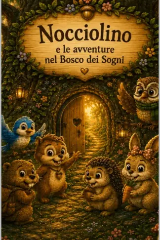 Copertina dell'ebook Nocciolino e le avventure nel bosco dei sogni: Questo scoiattolino impara insieme ai piccoli lettori il valore del denaro, del risparmio e dell'attesa.