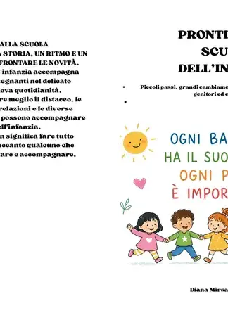 Copertina dell'ebook PRONTI PER LA SCUOLA DELL'INFANZIA: Piccoli passi, grandi cambiamenti: una guida per bambini, genitori ed educatori