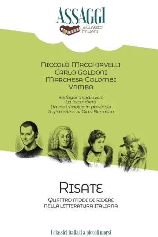 Copertina dell'ebook Risate: Quattro modi di ridere nella letteratura italiana (Assaggi di classici italiani Vol. 5)