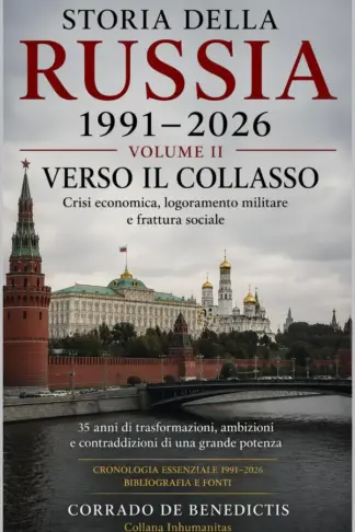 Copertina dell'ebook Storia della Russia 1991-2026 Volume II : La Russia verso il collasso Crisi economica, logoramento militare e frattura sociale (INHUMANITAS Vol. 150)