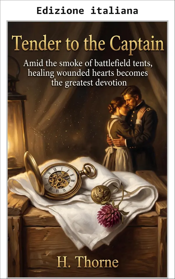 Copertina dell'ebook Tenera per il capitano: Un piccante romanzo medico della Guerra civile (Conquistare la tempesta più oscura Vol. 1)