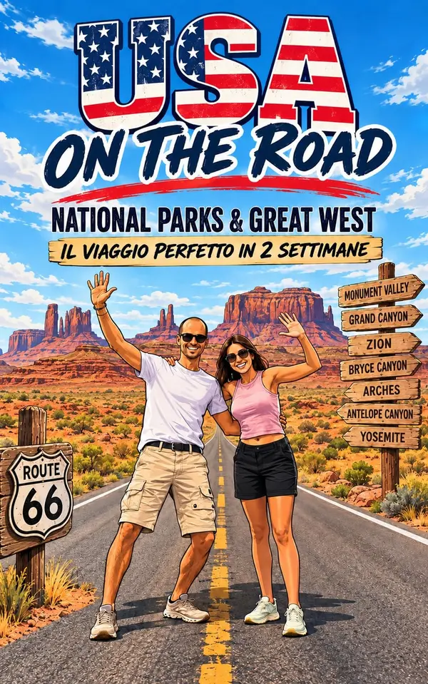 Copertina dell'ebook USA NATIONAL PARKS & GREAT WEST: IL VIAGGIO PERFETTO IN 2 SETTIMANE