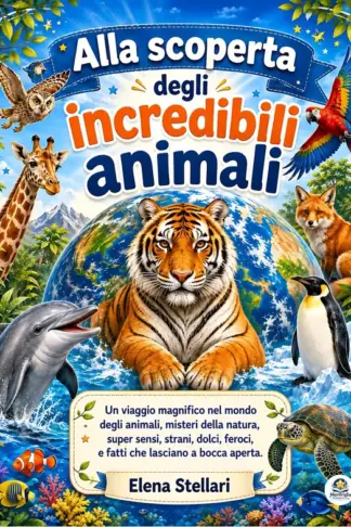 Copertina dell'ebook Alla scoperta degli incredibili animali: Un viaggio magnifico nel mondo degli animali, misteri della natura, super sensi, strani, dolci, feroci, e fatti che lasciano a bocca aperta