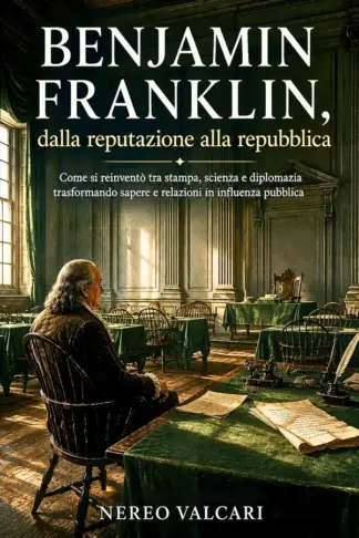 Copertina dell'ebook Benjamin Franklin, dalla reputazione alla repubblica: Come si reinventò tra stampa, scienza e diplomazia trasformando sapere e relazioni in influenza pubblica