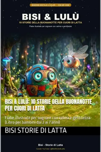 Copertina dell'ebook Bisi & Lulù: 10 Storie della Buonanotte per Cuori di Latta: Fiabe illustrate per sognare con calma e gentilezza (Libro per bambini dai 2 ai 7 anni)