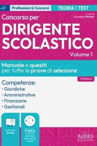 Copertina dell'ebook Concorso DIRIGENTE SCOLASTICO volume 1: Competenze giuridiche, amministrative, finanziarie e gestionali del DS