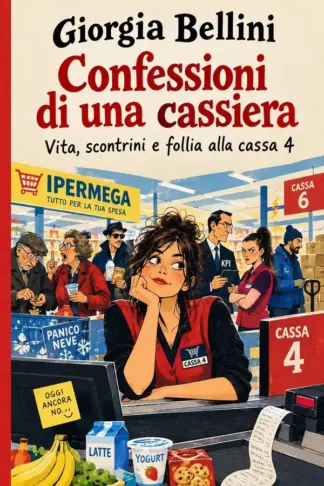 Copertina dell'ebook CONFESSIONI DI UNA CASSIERA: Vita, scontrini e follia alla cassa 4