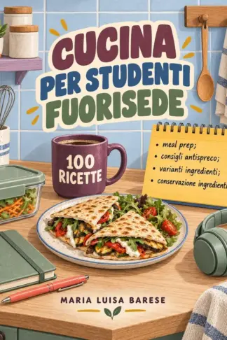 Copertina dell'ebook Cucina per Studenti Fuorisede: Pasti pratici per universitari con poco tempo: ricette veloci, meal prep, conservazione e idee antispreco per organizzare con semplicità l'intera settimana