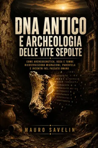 Copertina dell'ebook DNA antico e archeologia delle vite sepolte: Come archeogenetica, ossa e tombe ricostruiscono migrazioni, parentele e incontri nel passato umano