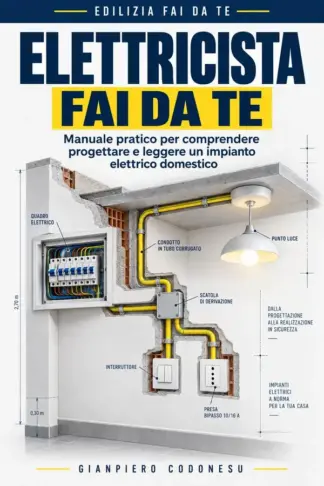 Copertina dell'ebook ELETTRICISTA FAI DA TE: Manuale pratico per comprendere progettare e leggere un impianto elettrico domestico (EDILIZIA FAI DA TE - DALLA TEORIA AL LAVORO VERO Vol. 15)
