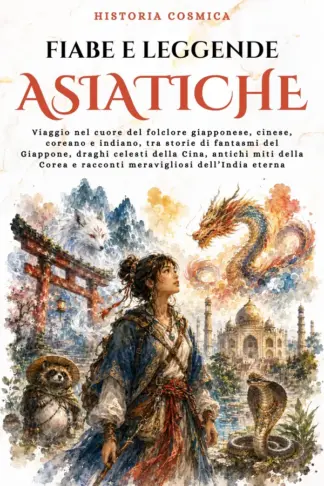 Copertina dell'ebook Fiabe e leggende asiatiche: Tra storie di fantasmi del Giappone, draghi celesti della Cina, antichi miti della Corea e racconti meravigliosi dell'India eterna (Historia Cosmica)