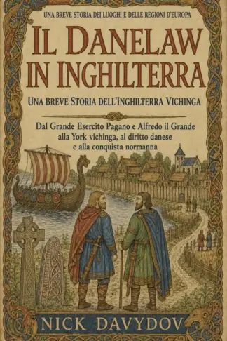 Copertina dell'ebook Il Danelaw in Inghilterra: Breve storia dell'Inghilterra vichinga: Dal Grande Esercito Pagano e Alfredo il Grande a York, al diritto danese e alla conquista normanna