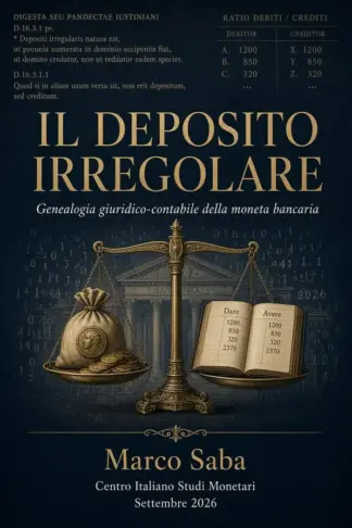 Copertina dell'ebook Il deposito irregolare: Genealogia giuridico-contabile della moneta bancaria