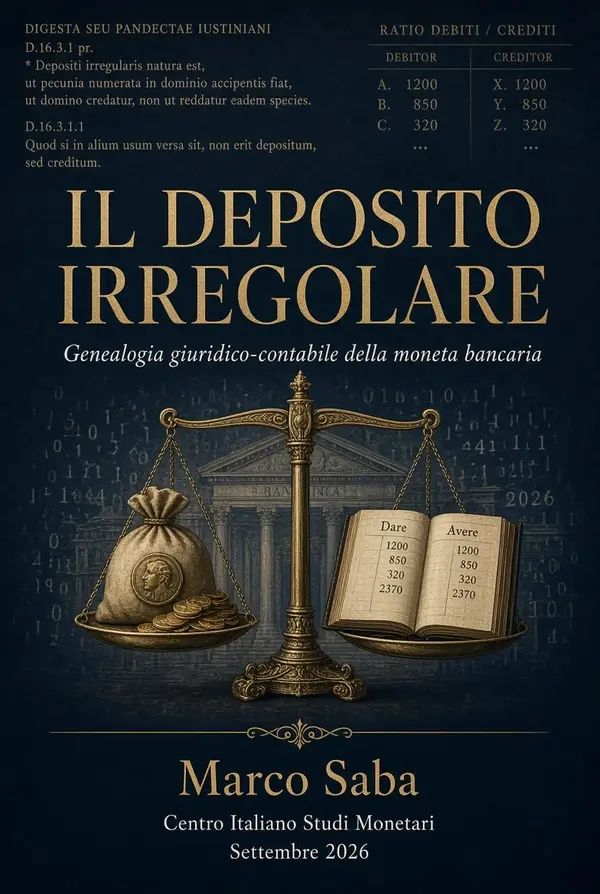 Copertina dell'ebook Il deposito irregolare: Genealogia giuridico-contabile della moneta bancaria