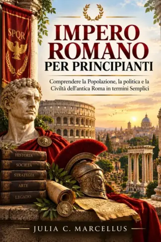 Copertina dell'ebook Impero Romano per Principianti: Comprendere la Popolazione, la politica e la Civiltà dell'antica Roma in termini Semplici