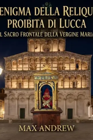 Copertina dell'ebook L'enigma della reliquia proibita di Lucca - Il Sacro Frontale della Vergine Maria