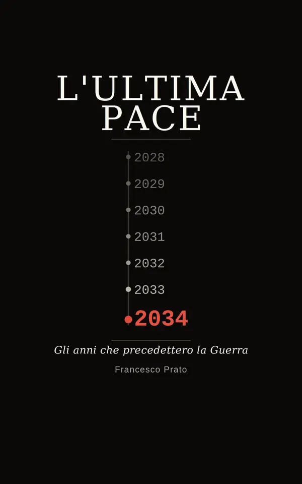 Copertina dell'ebook L'Ultima Pace: 2028-2034 Gli anni che precedettero la Guerra