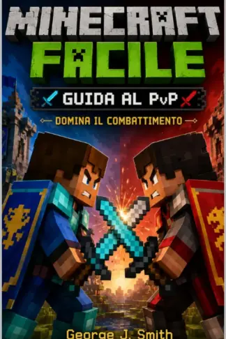 Copertina dell'ebook MINECRAFT FACILE - GUIDA AL PVP E ALLE BATTAGLIE - DOMINA IL COMBATTIMENTO