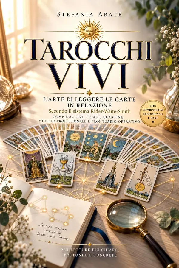 Copertina dell'ebook Tarocchi Vivi: L'arte di leggere le carte in relazione secondo il sistema Rider-Waite-Smith