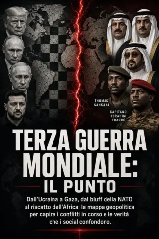 Copertina dell'ebook TERZA GUERRA MONDIALE: IL PUNTO: Dall'Ucraina a Gaza, dal bluff della NATO al riscatto dell'Africa: la mappa geopolitica per capire i conflitti in corso e le verità che i social confondono.