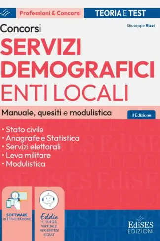 Copertina dell'ebook Concorsi nei Servizi demografici enti locali: Manuale, Quesiti e Modulistica