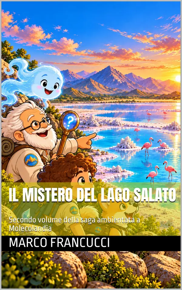 Copertina dell'ebook Il mistero del lago salato: Secondo volume della saga ambientata a Molecolandia (I CUSTODI DELLA SCIENZA Vol. 2)