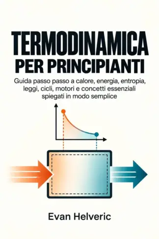 Copertina dell'ebook Termodinamica per principianti: Guida passo passo a calore, energia, entropia, leggi, cicli, motori e concetti essenziali spiegati in modo semplice
